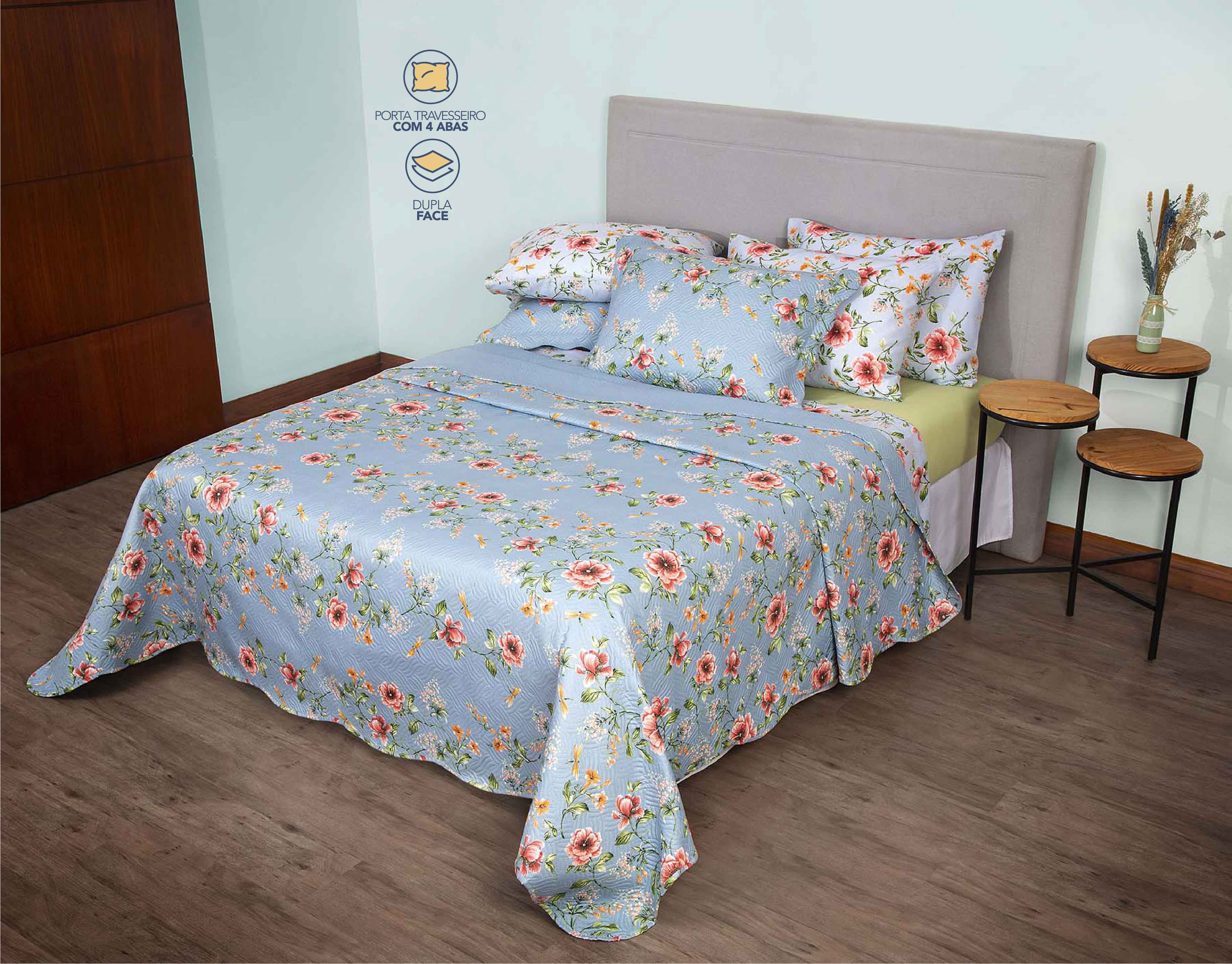 Olinda Double-Face Bed Spread Printed with 2 pieces