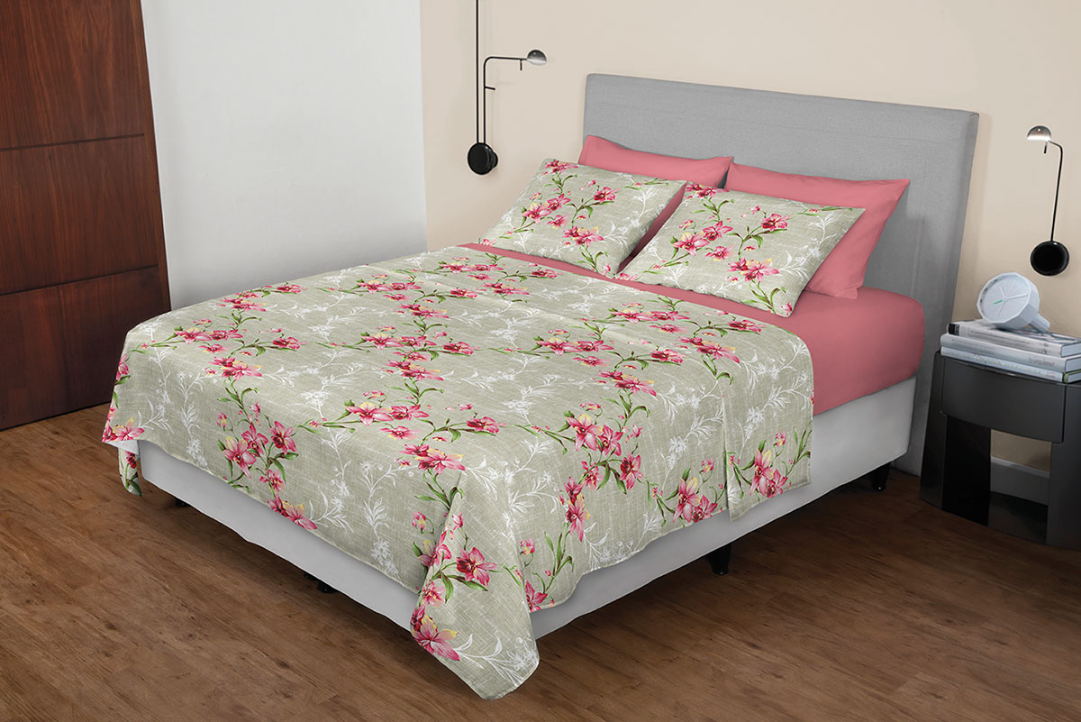 Mariana Bed Set Printed with 3 pieces