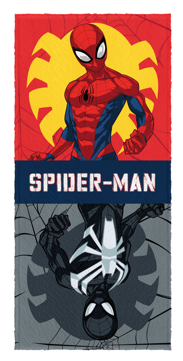 Toalla Felpuda Estampada Spider Man con 3 piesas